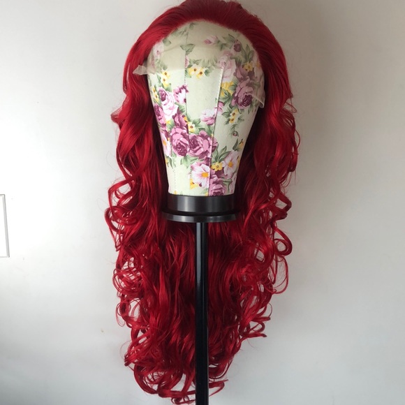 🔹LURIN K 24” RED CURLY LACE FRONT WIG  *NWT* - Picture 6 of 12